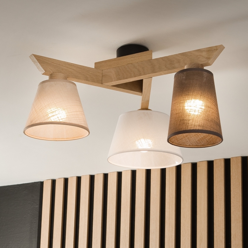 Brilagi - LED  Anbauleuchte ANTHONY 3xE14/40W/230V Eiche