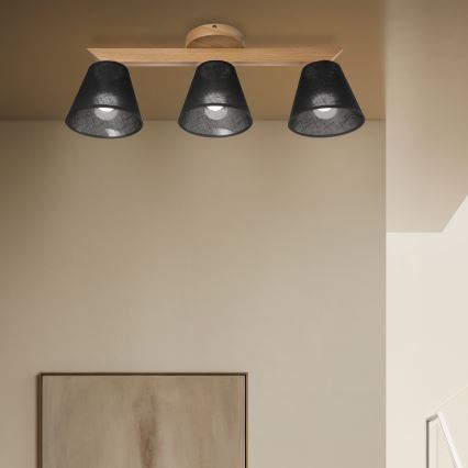 Brilagi - LED  Anbauleuchte ANTHONY 3xE14/40W/230V Eiche/schwarz
