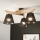 Brilagi - LED  Anbauleuchte ANTHONY 3xE14/40W/230V Eiche/schwarz