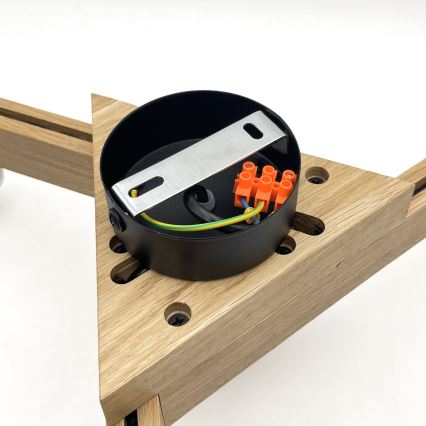Brilagi - LED  Anbauleuchte ANTHONY 3xE14/40W/230V Eiche/schwarz