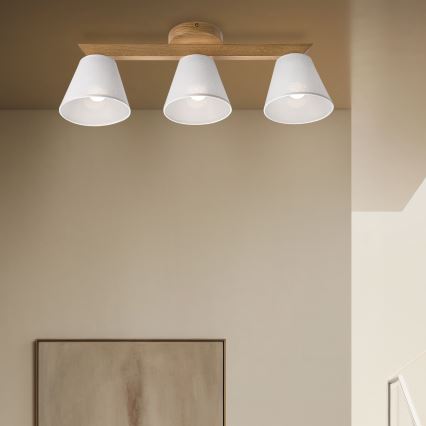 Brilagi - LED  Anbauleuchte ANTHONY 3xE14/40W/230V Eiche/weiß