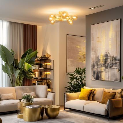 Brilagi - LED-Anbauleuchte MILLA 10xG9/3W/230V golden