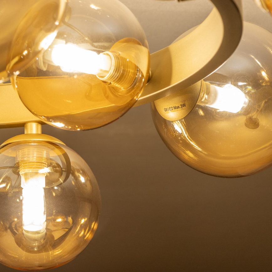 Brilagi - LED-Anbauleuchte MILLA 10xG9/3W/230V golden