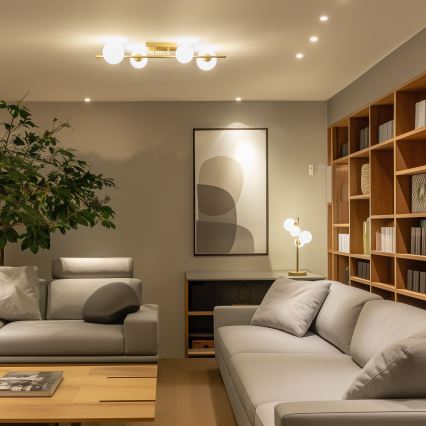 Brilagi - LED-Anbauleuchte MILLA 4xG9/3W/230V golden/weiß