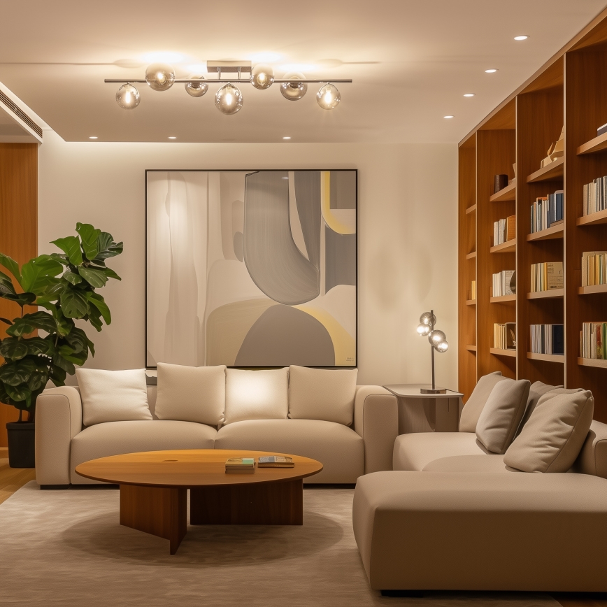 Brilagi - LED-Anbauleuchte MILLA 7xG9/3W/230V glänzendes Chrom/rauchig