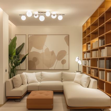 Brilagi - LED-Anbauleuchte MILLA 7xG9/3W/230V glänzendes Chrom/weiß