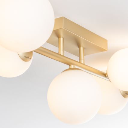 Brilagi - LED-Anbauleuchte MILLA 7xG9/3W/230V golden/weiß