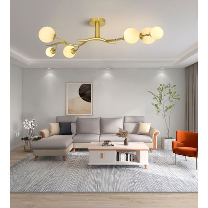 Brilagi - LED-Anbauleuchte MISTEL 6xG9/3W/230V golden/weiß