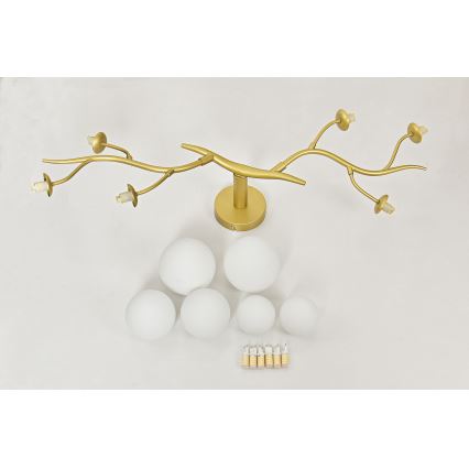 Brilagi - LED-Anbauleuchte MISTEL 6xG9/3W/230V golden/weiß