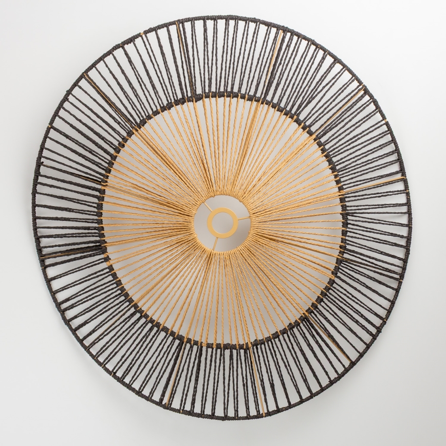 Brilagi - LED-Aufbau-Deckenleuchte CERIA BOHO, 1x E27/40W/230V, Ø 50 cm, schwarz/braun