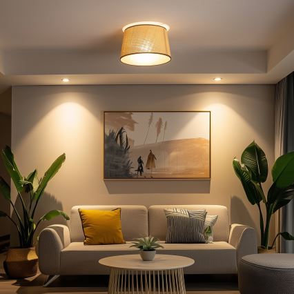 Brilagi - LED-Aufbauleuchte CERIA 1xE27/40W/230V Ø 35 cm beige