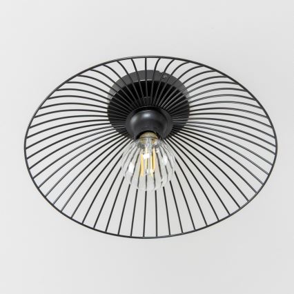 Brilagi - LED-Aufbauleuchte CERIA WIRE 1xE27/40W/230V Ø 38 cm schwarz