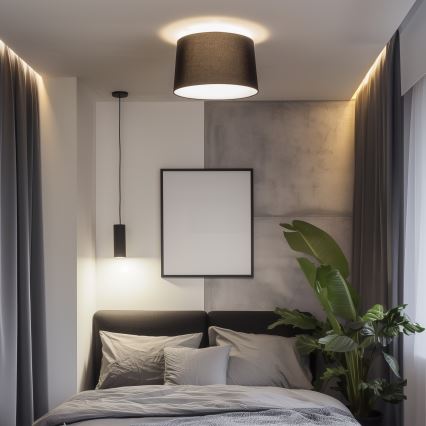 Brilagi - LED Aufgesetzte Deckenleuchte CERIA 1xE27/40W/230V Ø 45 cm schwarz