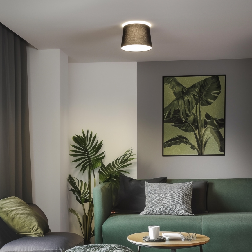 Brilagi - LED-Aufputz-Deckenleuchte CERIA 1xE27/40W/230V Ø 30 cm schwarz