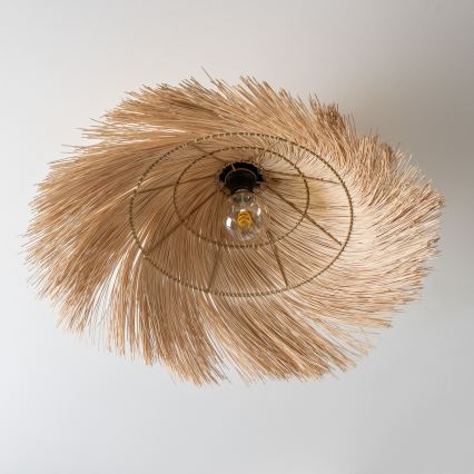 Brilagi - LED-Aufputz-Deckenleuchte CERIA BOHO 1xE27/40W/230V Ø 70 cm Rattan