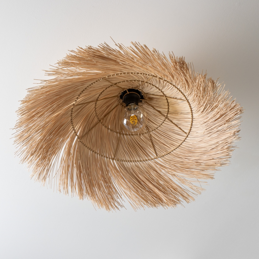 Brilagi - LED-Aufputz-Deckenleuchte CERIA BOHO 1xE27/40W/230V Ø 70 cm Rattan