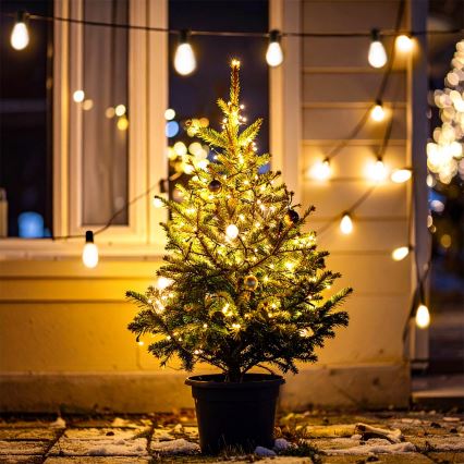 Brilagi - LED-Außen-Dekorationskette 10xLED/3xAA 3,2m IP44 warmweiß