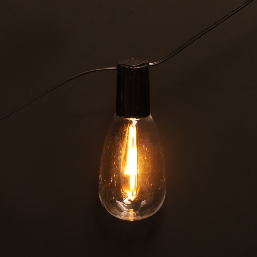 Brilagi - LED-Außen-Dekorationskette 10xLED/3xAA 3,2m IP44 warmweiß