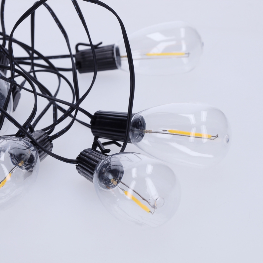 Brilagi - LED-Außen-Dekorationskette 10xLED/3xAA 3,2m IP44 warmweiß