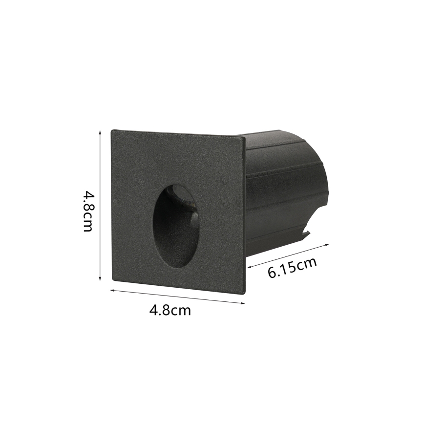 Brilagi - LED-Außen-Einbauleuchte STAIRDOT LED/2W/230V schwarz IP65 eckig