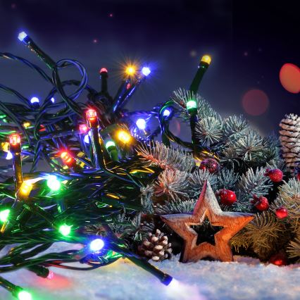 Brilagi - LED Außen-Weihnachtslichterkette 300xLED/8 Funktionen 35 m IP44 mehrfarbig