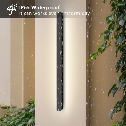 Brilagi - LED Außen-Wandleuchte LINEAR LED/22W/230V 3000K IP65 100 cm schwarz