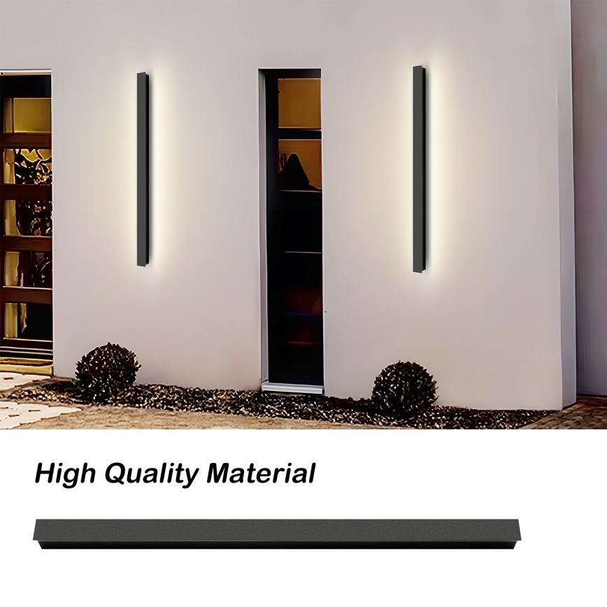 Brilagi - LED Außen-Wandleuchte LINEAR LED/22W/230V 3000K IP65 100 cm schwarz