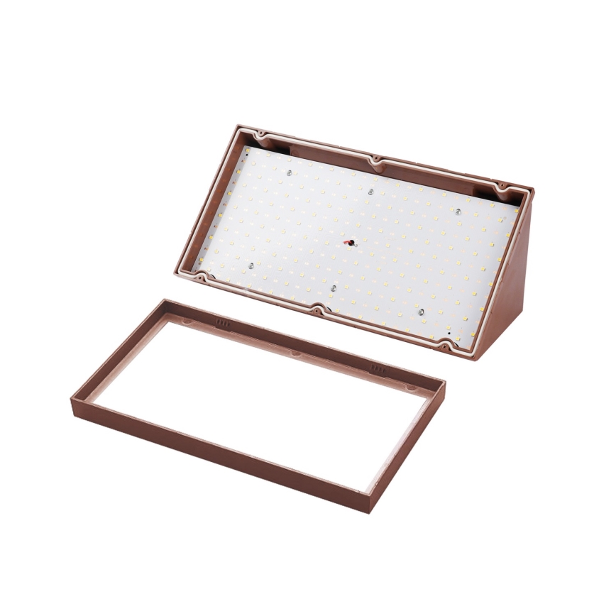 Brilagi - LED Außen-Wandleuchte TRIANGLE LED/20W/230V braun IP65