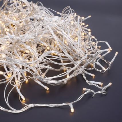 Brilagi - LED-Außen-Weihnachts-Lichterkette 360 LEDs / 8 Funktionen, 14 m, IP44, warmweiß, Eiszapfen