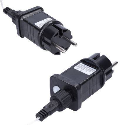 Brilagi - LED-Außen-Weihnachts-Lichterkette 360 LEDs / 8 Funktionen, 14 m, IP44, warmweiß, Eiszapfen