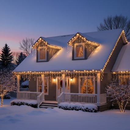 Brilagi - LED-Außen-Weihnachts-Lichterkette 400xLED/8 Funktionen 23m IP44 warmweiß