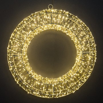 Brilagi - LED-Außen-Weihnachtskranz, 6W/230V, IP44