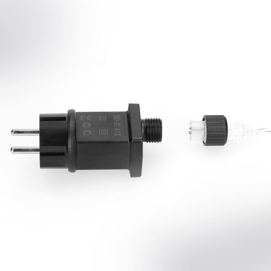 Brilagi - LED-Außen-Weihnachtslichterkette, 150 LEDs, 5 m, IP44, kaltweiß, Feuerwerk-Effekt