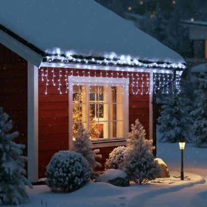 Brilagi - LED Außen-Weihnachtslichterkette 400xLED/8 Funktionen 23m IP44 kaltweiß