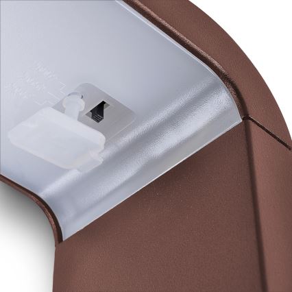 Brilagi - LED Außenleuchte BARI LED/7W/230V 3000/4000/6000K braun IP54 50 cm