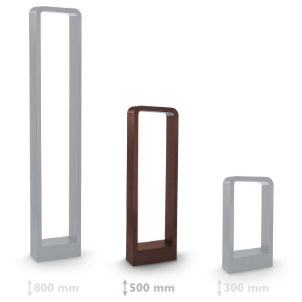 Brilagi - LED Außenleuchte BARI LED/7W/230V 3000/4000/6000K braun IP54 50 cm