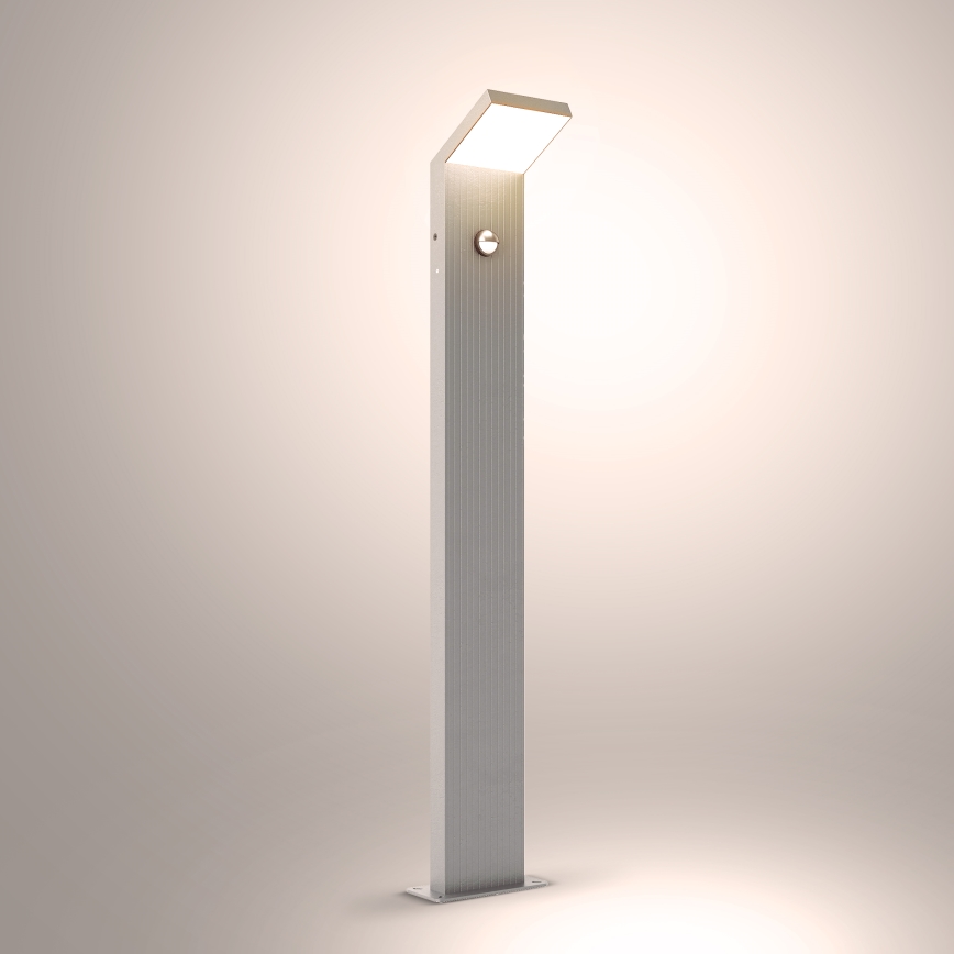 Brilagi - LED-Außenleuchte mit Sensor RIANO LED/8W/230V silber IP65