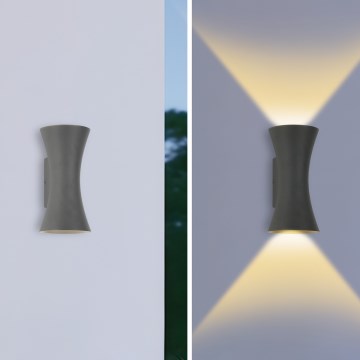 Brilagi - LED Außenwandlampe BICON LED/10W/230V anthrazit IP44