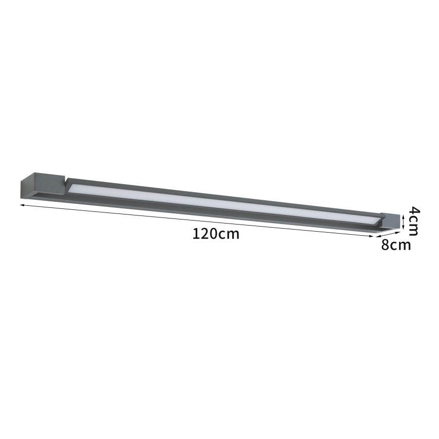 Brilagi - LED-Außenwandleuchte AQUA LINE LED/36W/230V 120 cm IP44 Anthrazit CRI 90