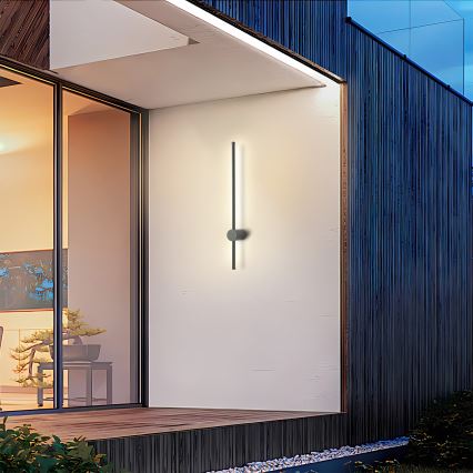 Brilagi - LED Außenwandleuchte AURA LED/12W/230V 3000K IP54 65 cm anthrazit