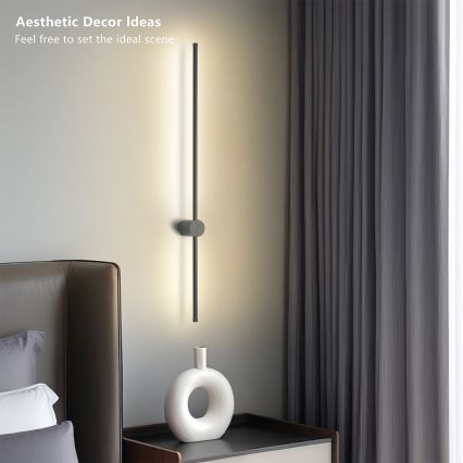 Brilagi - LED Außenwandleuchte AURA LED/20W/230V 4000K IP54 97 cm Anthrazit