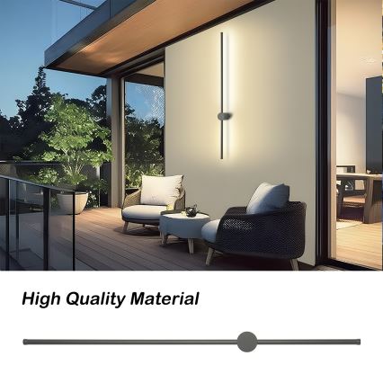 Brilagi - LED Außenwandleuchte AURA LED/20W/230V 4000K IP54 97 cm Anthrazit