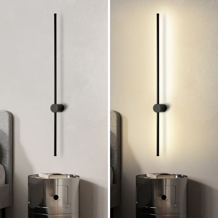 Brilagi - LED-Außenwandleuchte AURA LED/20W/230V 4000K IP54 97 cm schwarz