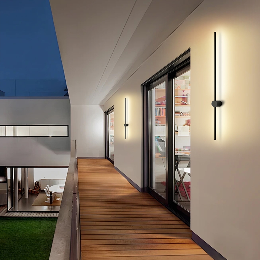 Brilagi - LED-Außenwandleuchte AURA LED/20W/230V 4000K IP54 97 cm schwarz