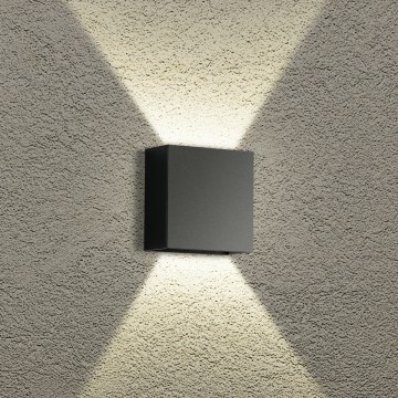 Brilagi - LED-Außenwandleuchte DOUBLERAY LED/4W/230V schwarz IP65