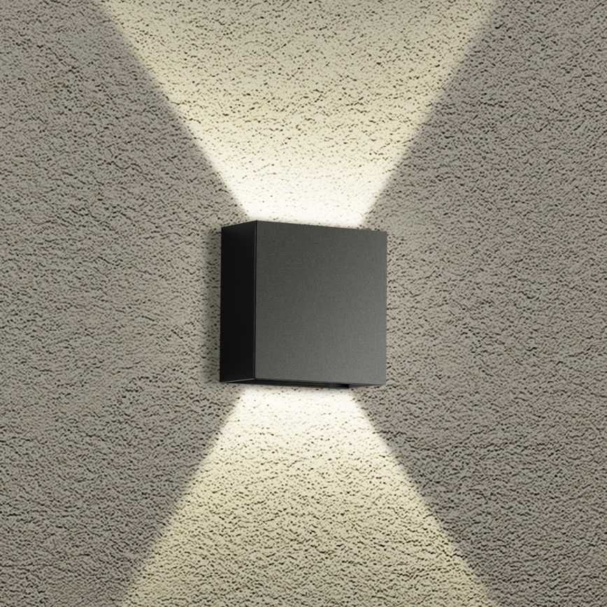 Brilagi - LED-Außenwandleuchte DOUBLERAY LED/4W/230V schwarz IP65