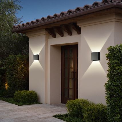 Brilagi - LED-Außenwandleuchte DOUBLERAY LED/4W/230V schwarz IP65