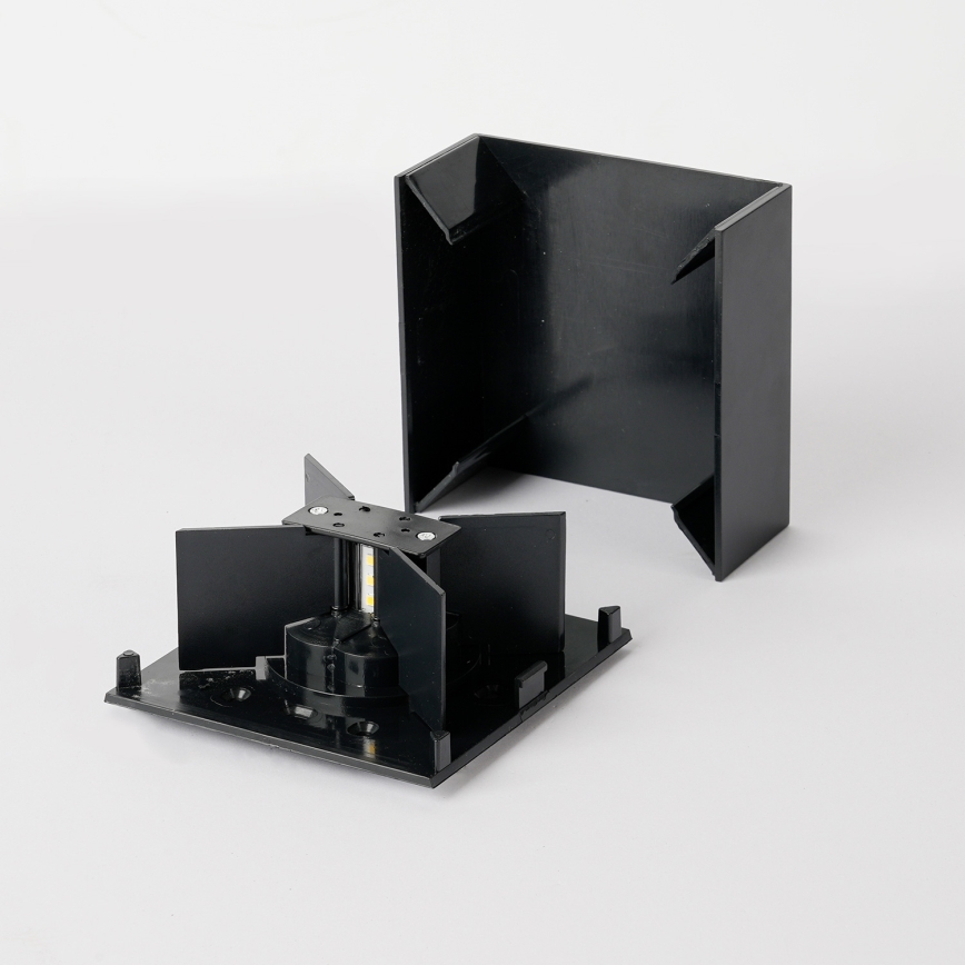 Brilagi - LED-Außenwandleuchte DOUBLERAY LED/4W/230V schwarz IP65