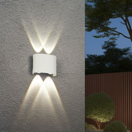 Brilagi - LED Außenwandleuchte FLAREBOX LED/4W/230V weiß IP65