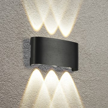Brilagi - LED-Außenwandleuchte FLAREBOX LED/6W/230V schwarz IP65